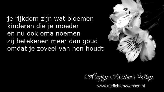 christelijk gedicht moederdag zoon